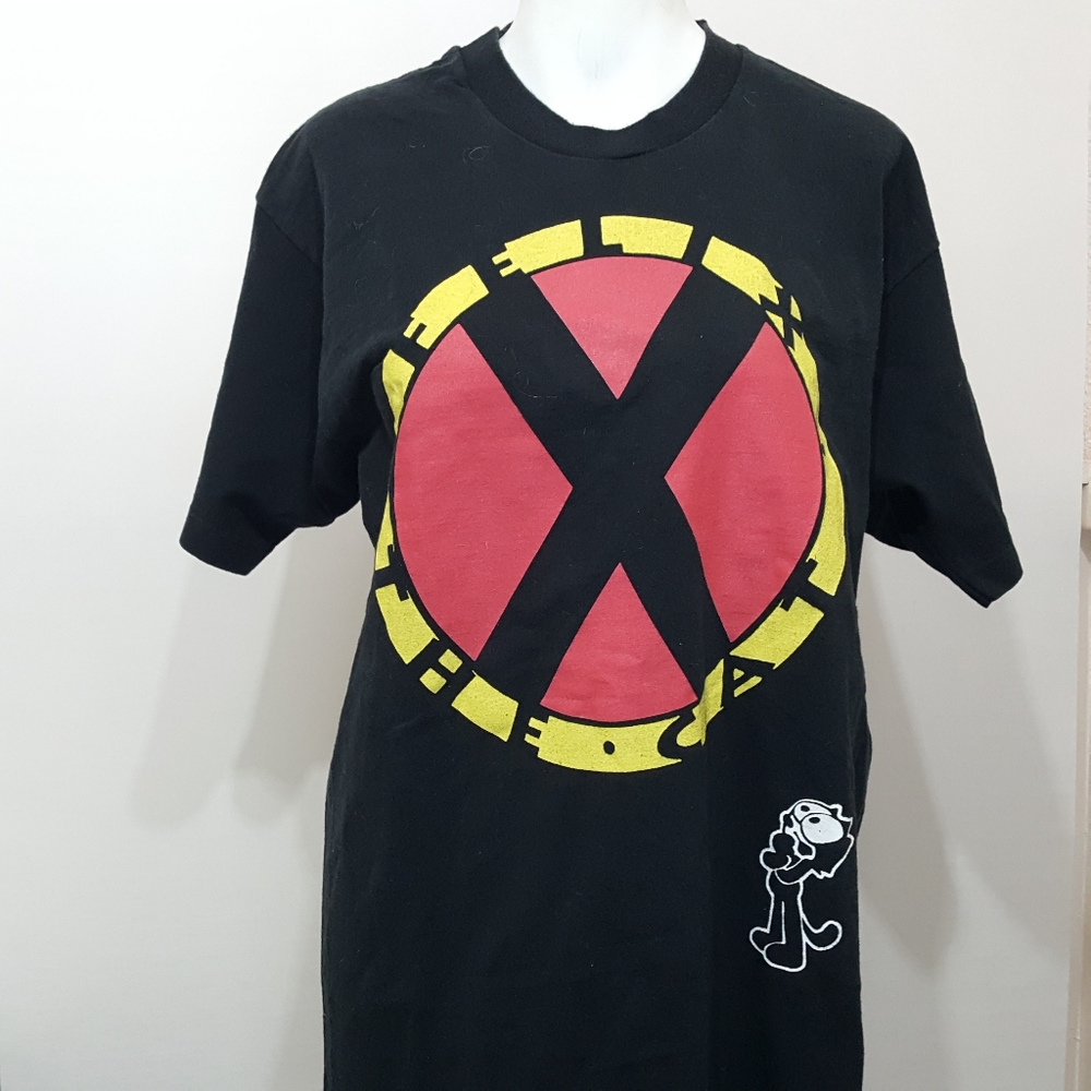 Vintage 90's Felix the Cat Black Single Stitch Lg